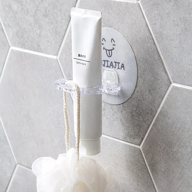 Toothbrush Holder Bathroom Creative Wall Mounted Multipurpose Storage Rack Household Punch Free Toothpaste Razor Holder