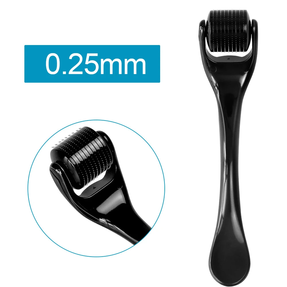 1Pcs Derma Roller 0.2/0.25/0.3mm for Hair Beard Grow Titanium 540 Microneedles Cosmetic Beauty Facial Device for Women and Man