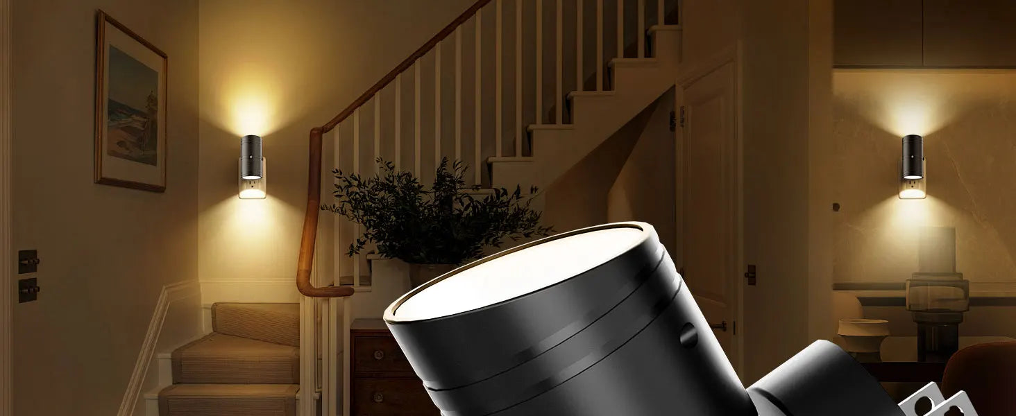 LED Night Light Plug In Smart Motion Sensor Light Dimmable Wall Lamp for Home Aisle WC Hallway Stair Kitchen Bedroom Night Lamp