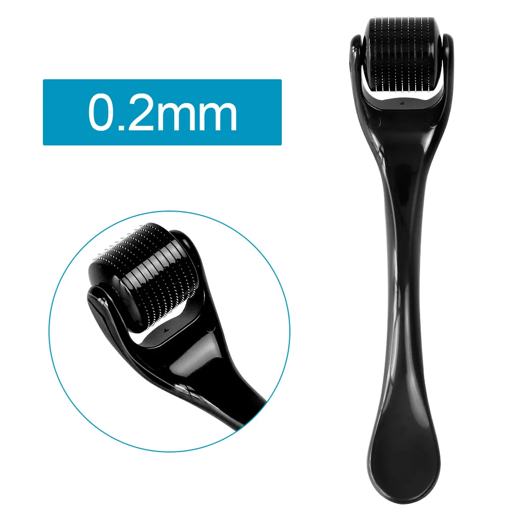 1Pcs Derma Roller 0.2/0.25/0.3mm for Hair Beard Grow Titanium 540 Microneedles Cosmetic Beauty Facial Device for Women and Man