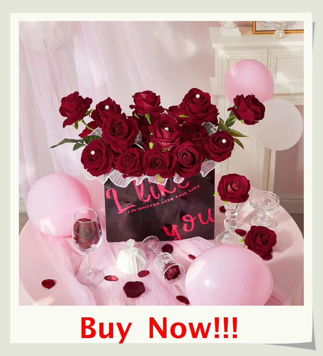 1Bundle 5 Flower Persian Peony Wedding Bouquet Artificial Flower Peony Valentine Decoration Diy Vase Home Living Room Decoration