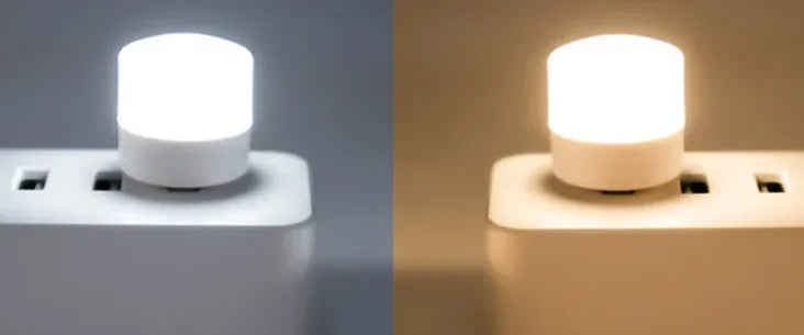 1/10Pcs Mini USB Night Light Eye Protection Book Reading Light USB Plug Computer Mobile Power Charging LED Night Lamp Warm White