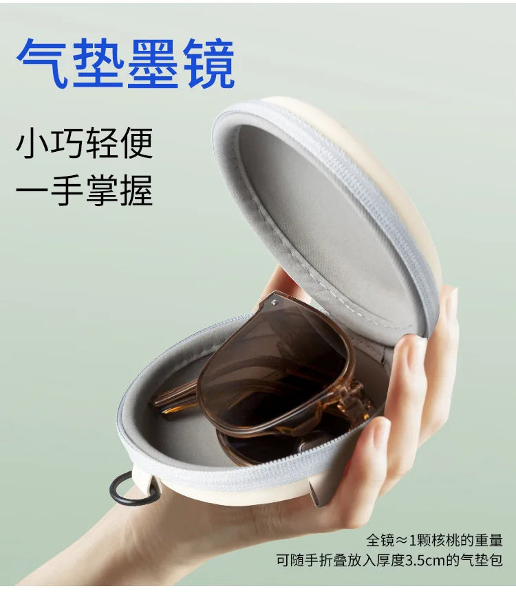 New Folding Sunglasses Fashion Sun Protection Folding Sunglasses Women Advanced Sense ins