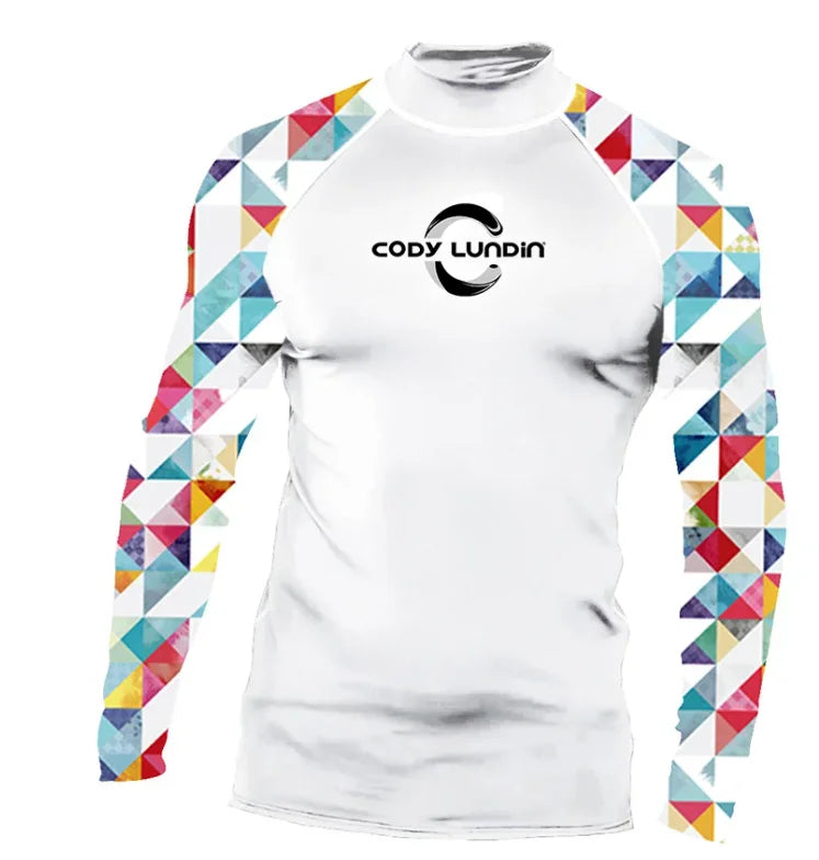 Cody lundin Men's Long Sleeve Shirt UPF 50+ UV Protection Sunscreen Sweatshirt for Hiking Running Workout Swim Surf Rash Gaurd