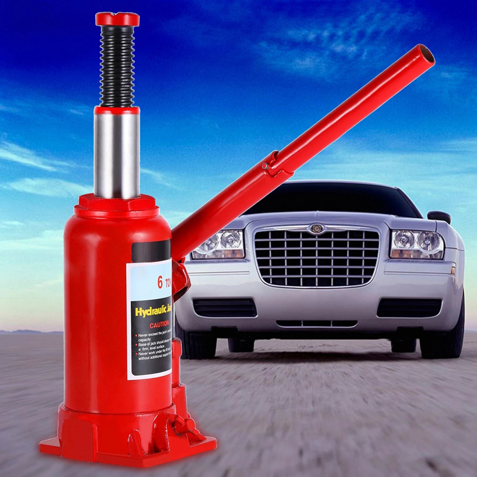 Car  Bottle Jack Vehicle Repair Tool 6T Heavy Duty Hydraulic Bottle Jack Lifting Car Van  Vehicle Automotive