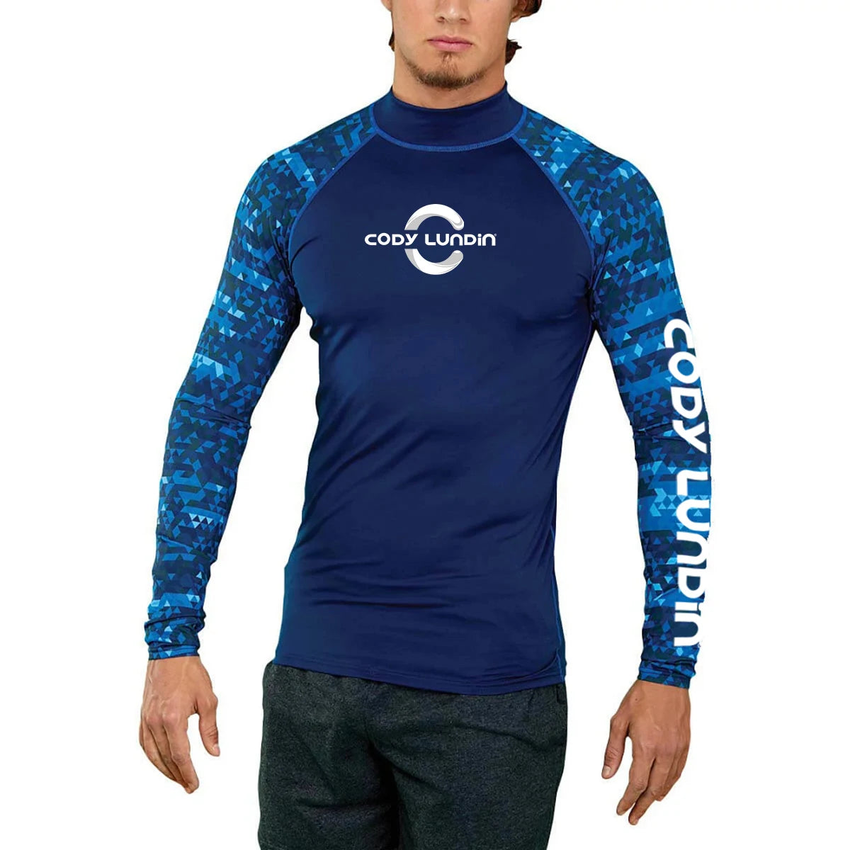 Cody lundin Men's Long Sleeve Shirt UPF 50+ UV Protection Sunscreen Sweatshirt for Hiking Running Workout Swim Surf Rash Gaurd