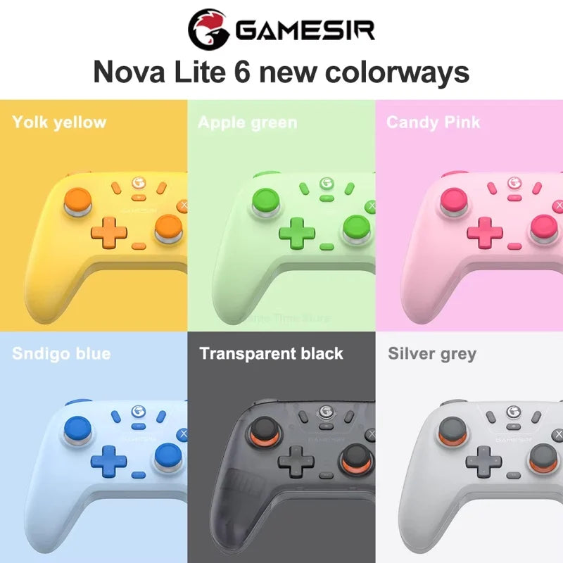 GameSir Nova Lite Wireless Gamepad Controller with Bluetooth, Dongle, Wired for Switch, Android, IOS, PC & Steam Games