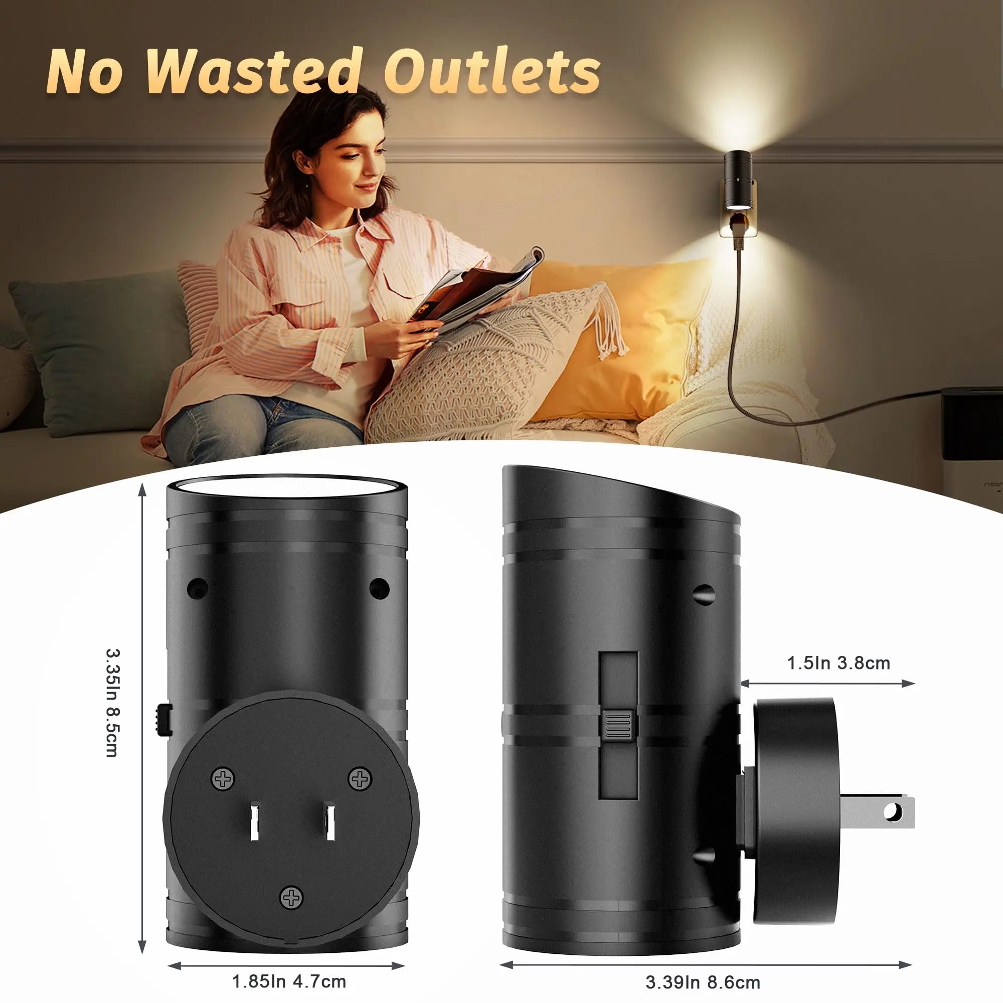LED Night Light Plug In Smart Motion Sensor Light Dimmable Wall Lamp for Home Aisle WC Hallway Stair Kitchen Bedroom Night Lamp