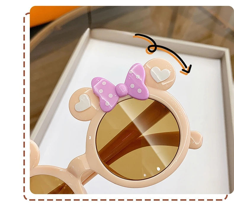 New Children Cute Cartoon UV400 Sunglasses Boys Girls Colors Outdoor Kids Sun Protection Sunglasses Baby Sport Shades Glasses