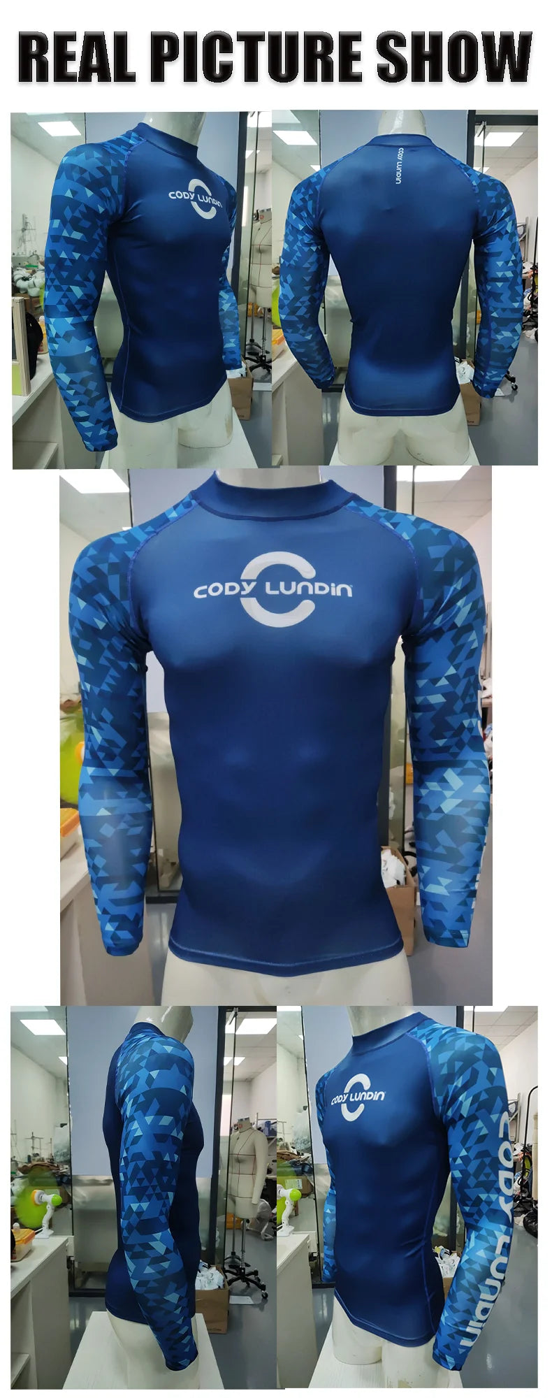 Cody lundin Men's Long Sleeve Shirt UPF 50+ UV Protection Sunscreen Sweatshirt for Hiking Running Workout Swim Surf Rash Gaurd