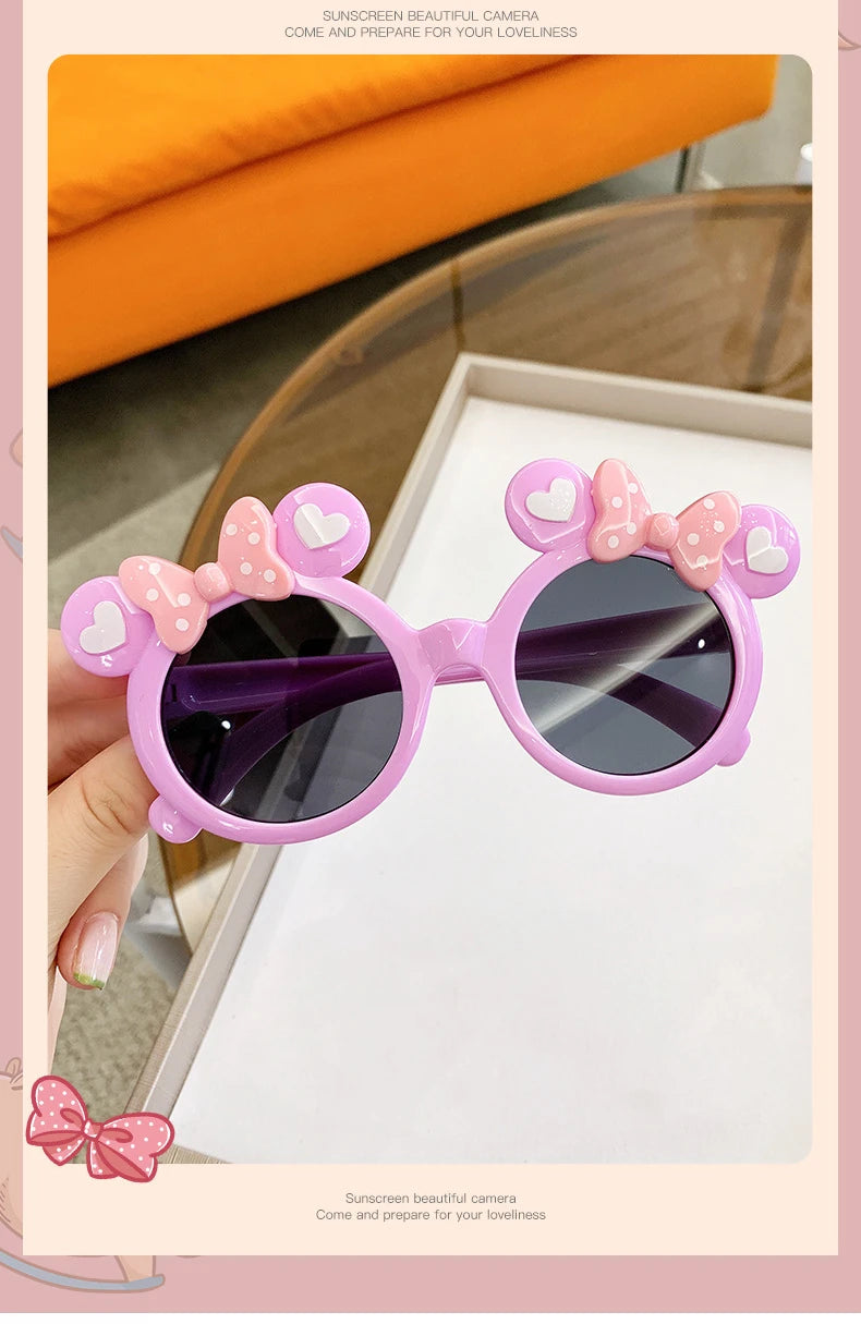 New Children Cute Cartoon UV400 Sunglasses Boys Girls Colors Outdoor Kids Sun Protection Sunglasses Baby Sport Shades Glasses