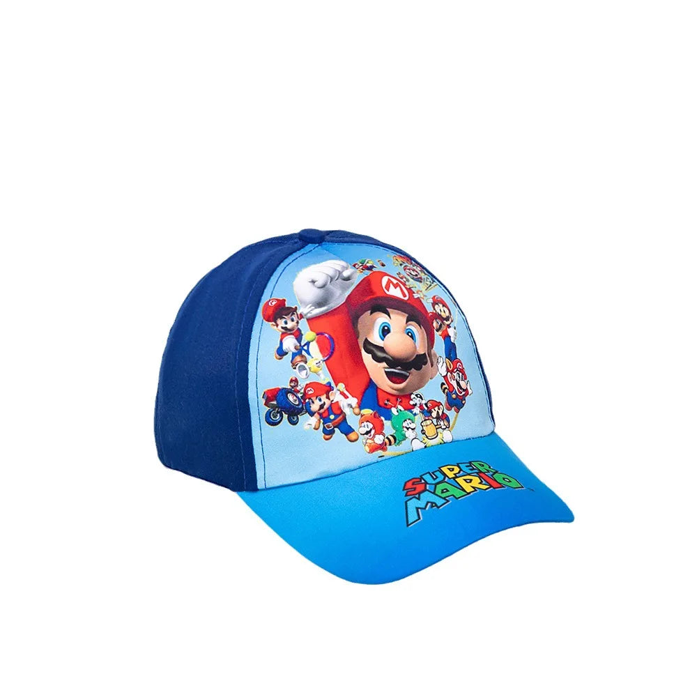 Super Mario Bros Embroidery Outdoor Leisure Sun Baseball Cap for Boy Girl Cotton Breathable Child Cap Sun Protection Hat Gifts