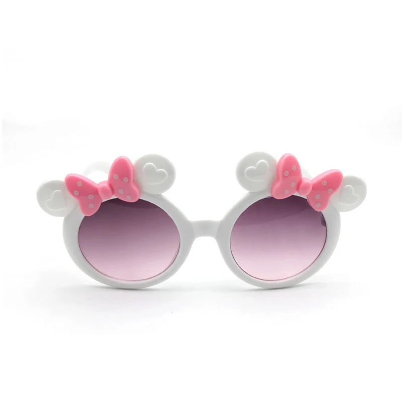 New Children Cute Cartoon UV400 Sunglasses Boys Girls Colors Outdoor Kids Sun Protection Sunglasses Baby Sport Shades Glasses
