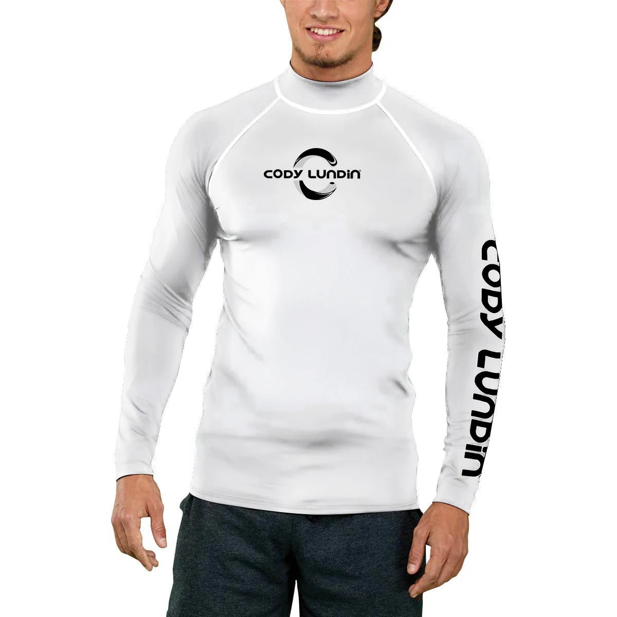 Cody lundin Men's Long Sleeve Shirt UPF 50+ UV Protection Sunscreen Sweatshirt for Hiking Running Workout Swim Surf Rash Gaurd
