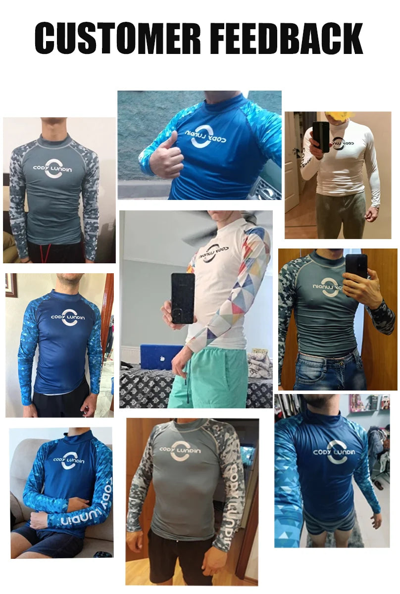 Cody lundin Men's Long Sleeve Shirt UPF 50+ UV Protection Sunscreen Sweatshirt for Hiking Running Workout Swim Surf Rash Gaurd