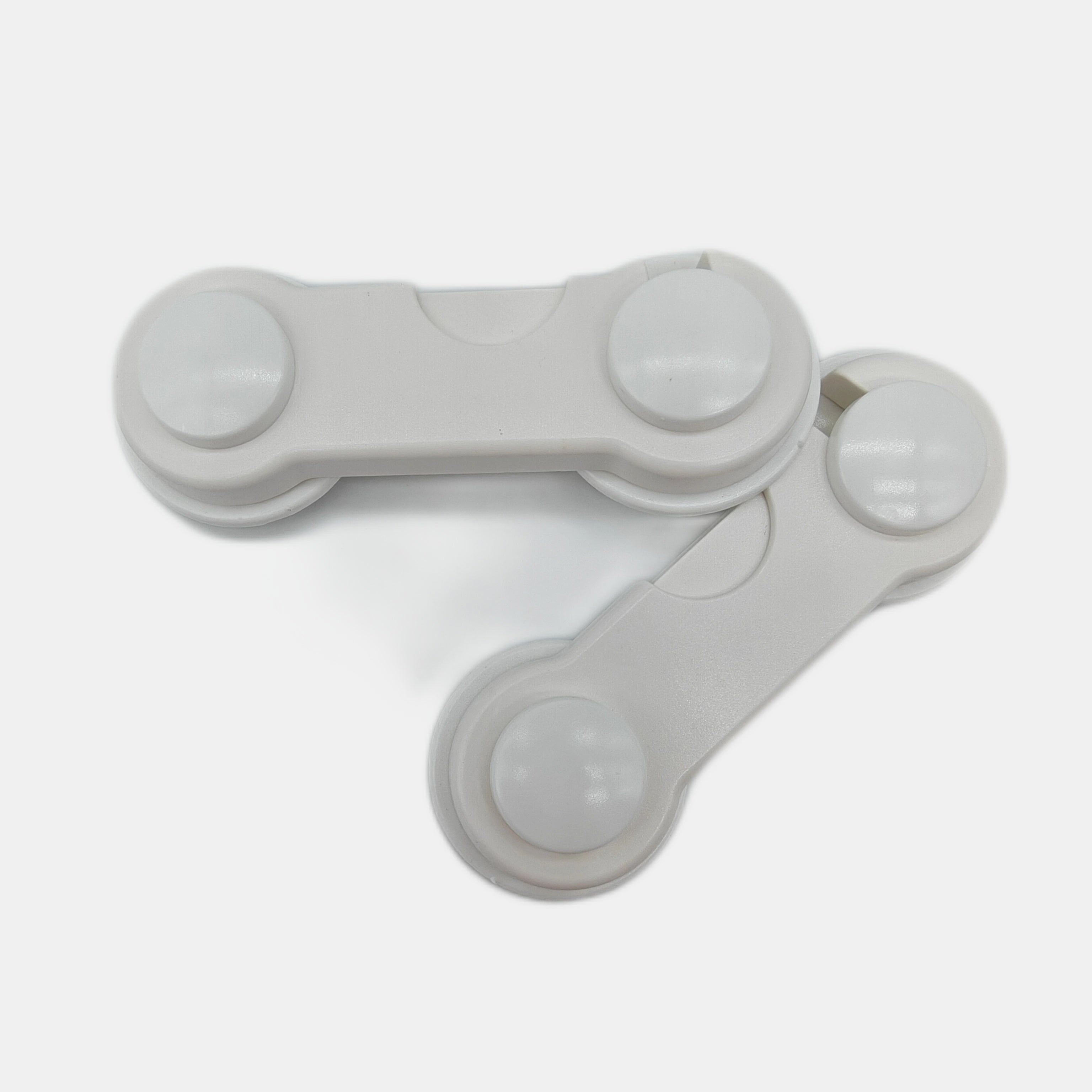 [10pcs Safety Locks for Cabinets] 10pcs Youngsters Safety Locks - Durable ABS Plastic, Phthalate-Free, White - Easy Install for Cabinets, Drawers & Fridges - Hand Pinch Protection, 3.54"x1.18